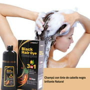 shampoo BLACK  hair dye SHINE MOISTURIZING CARE AND HEALTHY HAIR (TAPA CANAS)