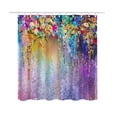 thumbnail image 3 of Daisyyozoid Rideau de Douche Imperméable et Anti-Moisissure Imprimé polyester Rideau de Douche Salle de Bain Tapis de Sol Ensemble de 4 Pcs Rideau de Séparation 180X180CM, 3 of 5