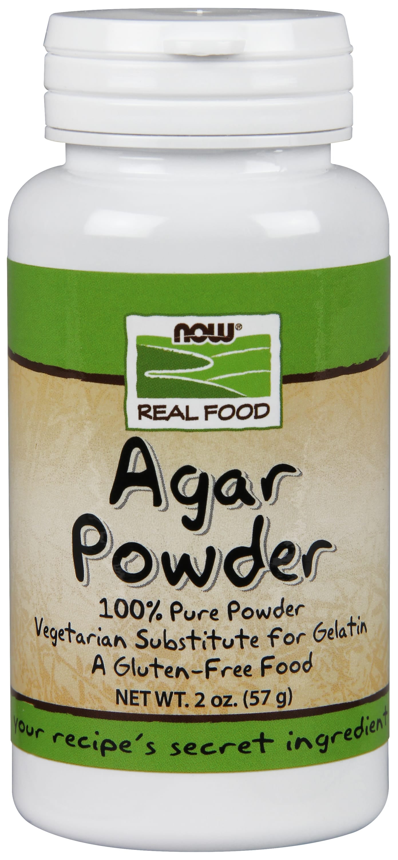 NOW Foods, Agar Pure Powder, Vegetarian Substitute for Gelatin, Gluten