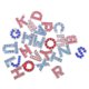 thumbnail image 2 of 26pcs Rhinestones letras Letras de aleación Charm Beads para pulseras de pulsera, 2 of 5