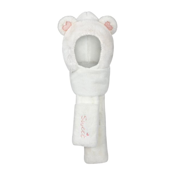 Bufanda con capucha para mujer, suave, invierno, cálido, pañuelo en la cabeza, calentador de cuello Eccomum Bufanda con capucha