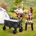 thumbnail image 2 of Zimtown Carro Plegable Carro Plegable Carro Utilitario Resistente con Ruedas Todo Terreno, Gris, 2 of 7
