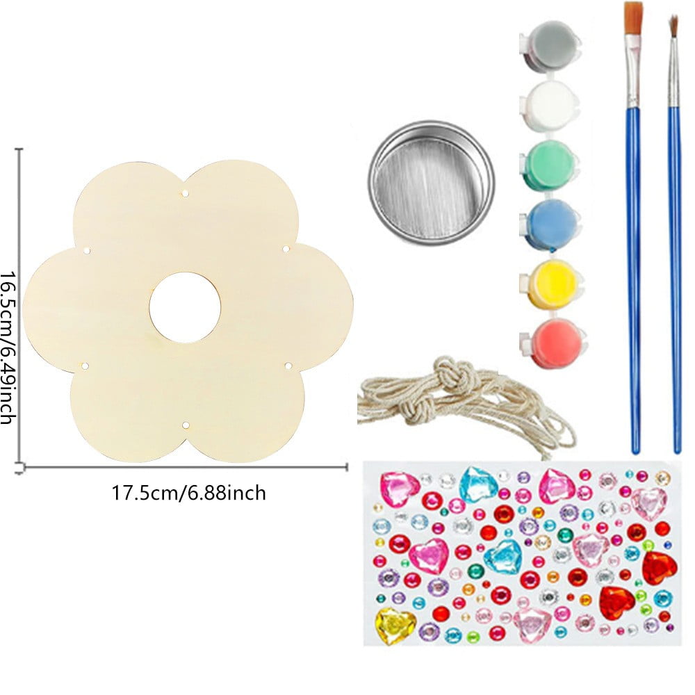 Bird Feeder Outdoor,Outdoor Bird Feeder Kids Arts and Crafts Bird Feeders Wooden Paint Kits 30Ml,for Outside Garden Yard Decoration