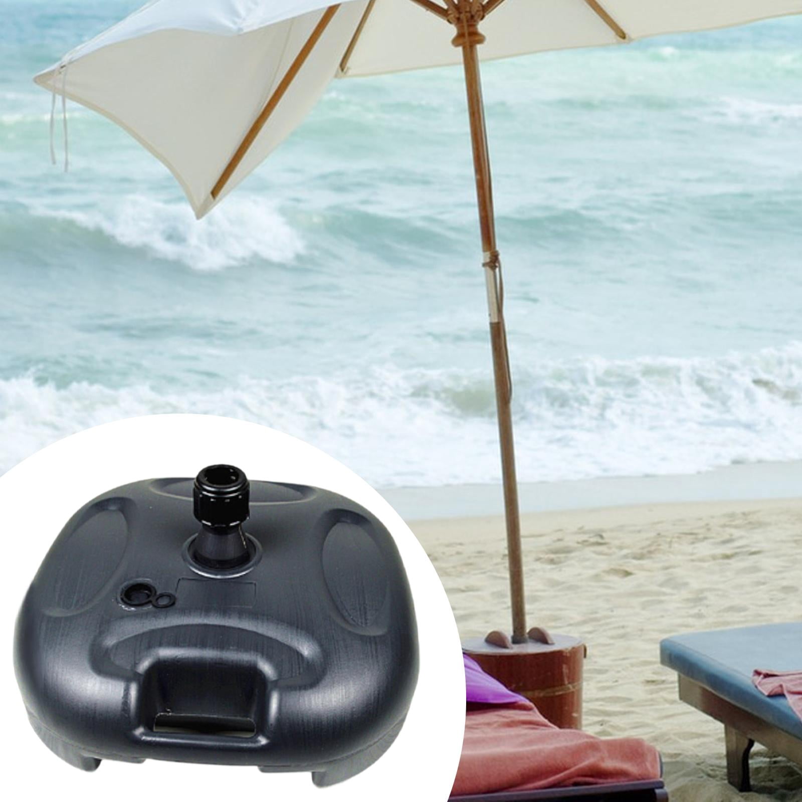 figatia Garden Umbrella Stand Balloon Arch Base Water/Sand Filled Equipment Support Parasol Holder for Swimming Pool Backyard Outdoor Black
