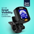 thumbnail image 4 of Hola! Music Ukulele Tuner - Adjustable Clip On Tuner w/Chromatic Tuning Mode, 1 Button Operation, 4 of 6