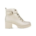 thumbnail image 3 of WILD PAIR Womens Ivory Cushioned Lug Sole Hillari Round Toe Lace-Up Hiking Boots 10 M, 3 of 4