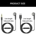 thumbnail image 3 of 3.5mm/Type C Single Side In Ear Earphone Earbud Coiled Corded Headsets for Tablet PC Computer MP3 Player, 3 of 8