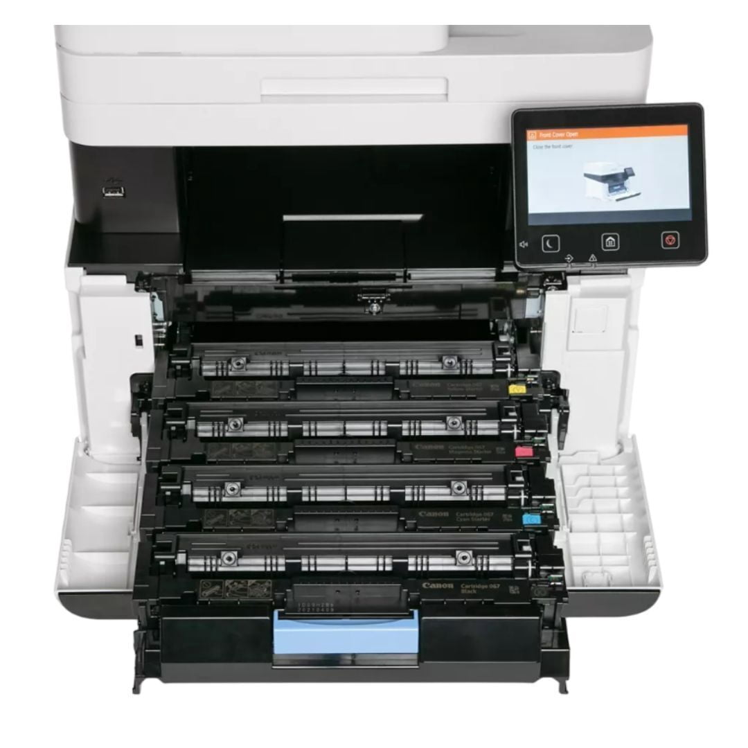 Restored Canon Color imageCLASS MF654Cdw 3-In-1 Wireless Color Laser Printer with 50-Sheet Automatic Document Feeder and 5-Inch Color Touchscreen, White/Black Body (Refurbished)