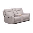 thumbnail image 1 of Topline Home Furnishings Causeuse inclinable double gris clair, 1 of 3