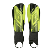 Umbro Ceramica Junior Stirrup Soccer Shin Guards for PEEWEE, Bright Yellow