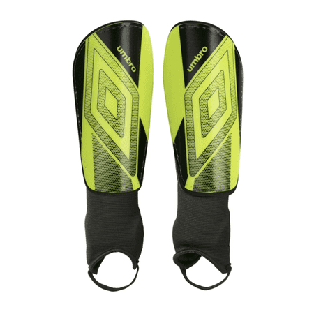 Umbro Ceramica Junior Stirrup Soccer Shin Guards for PEEWEE, Bright Yellow