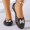 thumbnail image 2 of Ticikt Women's Jelly Sandals Ballet Shoes On Flats Hollow Out Loafers, 2 of 9