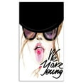 thumbnail image 2 of Jeune Fille Aguichant avec Sucette - Art Moderne sur Toile Portrait, 2 of 3