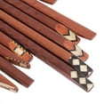 thumbnail image 3 of 5 Pairs Natural Wood Chopsticks Environmental Protection HandCarved Chopsticks Gift Set, 3 of 5
