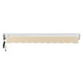 thumbnail image 5 of Awntech 16 Ft Destin Left Motorized Heavy Duty Patio Retractable Awning with Protective Hood (192in x 10.38in x 120in), Tan, 5 of 8