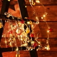 thumbnail image 2 of 2 metros 20 Lighats Navidad Decorativo de luz de alambre Bola Forma de bola LED String Lights con estrella y campana Lámpara de alambre Ornamento Fairy String Light para la decoración navideña - Amarillo brillar Electrónica, 2 of 6