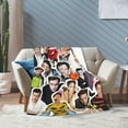 thumbnail image 5 of Bill Skarsgard Blanket Soft and Warm Lightweight Fluffy Throws Blankets Rug Carpet Gift for Beach Yoga Bedroom Living Room Decoration Sofa Camping Trip Dorm Decor All Season, 5 of 6