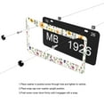 thumbnail image 5 of Wildflowers Meadow License Plate Frames for Women Men Car Plate Holder Cover Metal Tag Aluminum Car Accessories Front Rear Plate Decor, 5 of 6