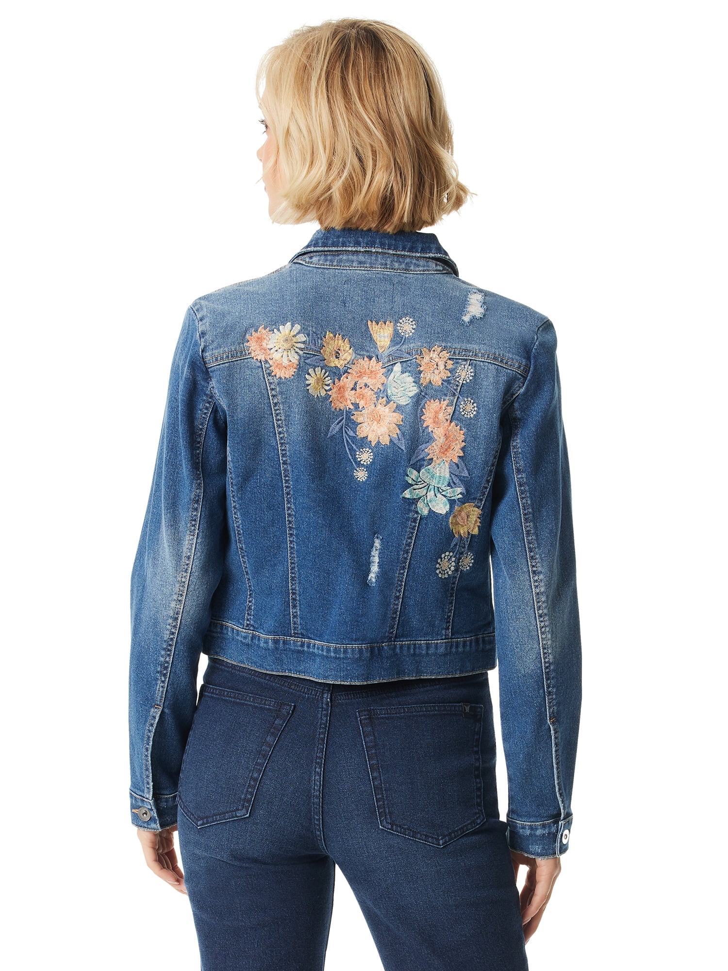Jessica Simpson Women's and Women's Plus Uptown Denim Jacket, Sizes XS-4X