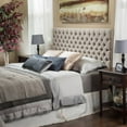 thumbnail image 2 of Noble House Abigail Queen Button Sand Tufted Fabri, 2 of 4