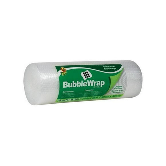 Duck Extra Wide Bubble Wrap, 24 in. x 35 ft., Clear