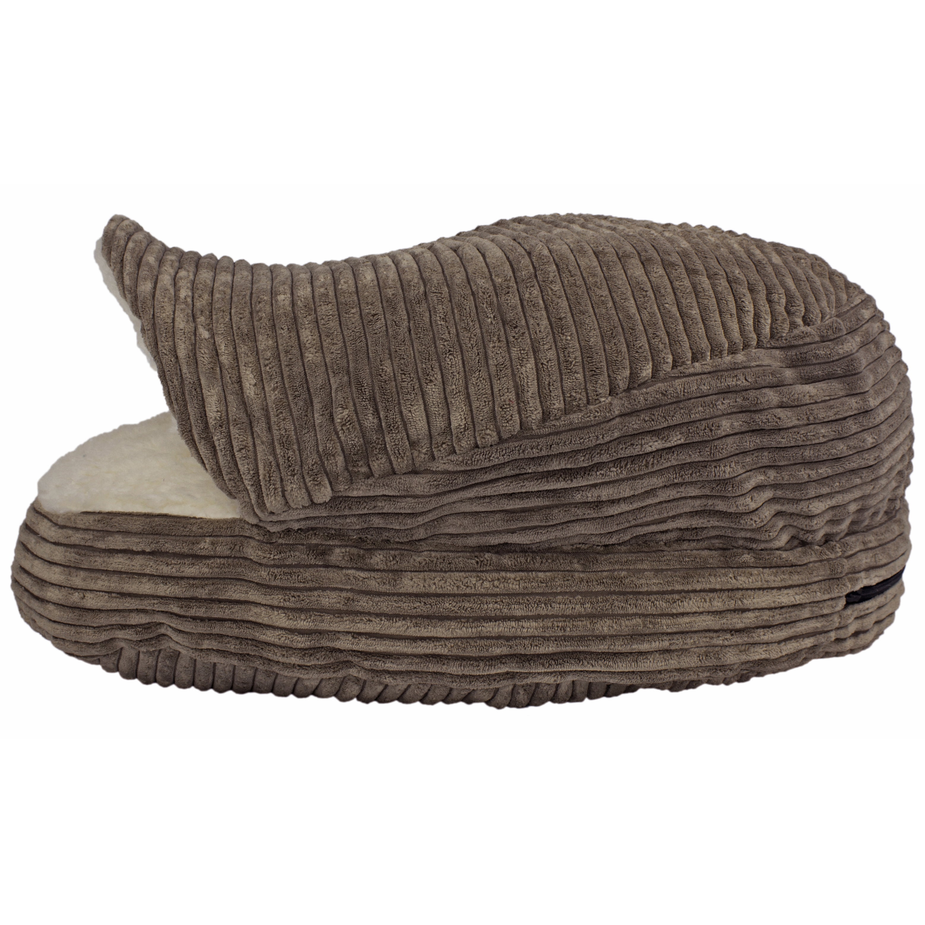 Precious Tails Plush Corduroy And Sherpa Lined Pet Dog Bed