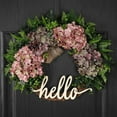 thumbnail image 3 of Couronne d'Automne pour la Porte d'Entrée Couronne d'Automne Couronne 18 Pouces Orange Hortensia Rouge Couronne Couronne Fait à la Main Couronne Couronne de Ferme Couronne de Hello, 3 of 5