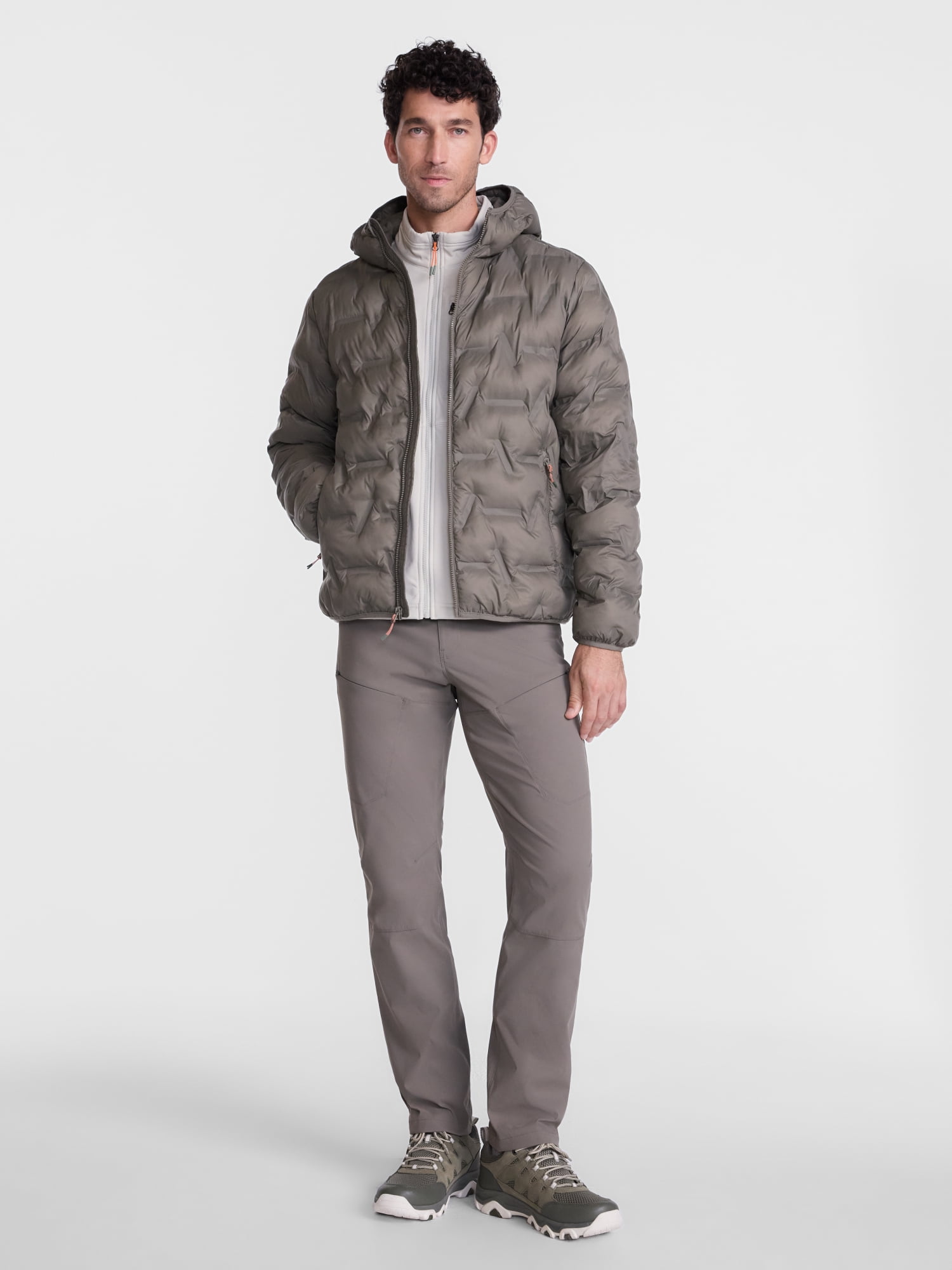 Ozark Trail Men's and Big Men's Midweight Puffer Jacket, Sizes S-3XL