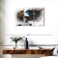 thumbnail image 3 of Elephant Stock Obsidian Wall Art - Horizontal Multi Panel Canvas - Living Room Wall Decor - Fashion And Beauty Multi Panel - Gray And Green Decor By Ashvin Harrison - 33" x 20", 3 of 8