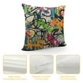 thumbnail image 4 of COMIO  Square Throw Pillow Covers Graffiti Messy Alphabet Spray Paint Design Pillow Cases Decorative for Home Bedroom Sofa Pillowcases Standard, 4 of 5