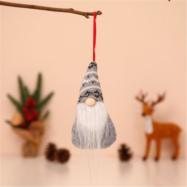 Xihbxyly Adorno Navideño de Gnomo, Adorable Muñeco de Peluche Colgante, Ideal para Decorar Árboles y Paredes, Fiestas, Uso Versátil En Interiores y Exteriores, 16 X 7 X 5 Cm.