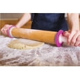 thumbnail image 2 of Adjustable Rolling Pin, Wood and Nylon, 12-Inch Barrel, 2 of 4