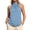 Light Blue, variant on Women's Tanks & Summer Neck Tie Strap Top Casual Solid Color Sleeveless Blouse for Daily Leisure, L, Light Blue