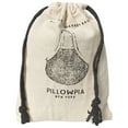thumbnail image 2 of PILLOWPIA Eco-Friendly Reusable Net Grocery Bag, 100% Cotton French Market Design, Monochrome Black, 2 of 6