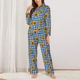 thumbnail image 2 of Sikiie Sunflowers Women's Long-Sleeve Shirt and Full-Length Bottom Pajama Set (s-xxl)-X-Large, 2 of 7