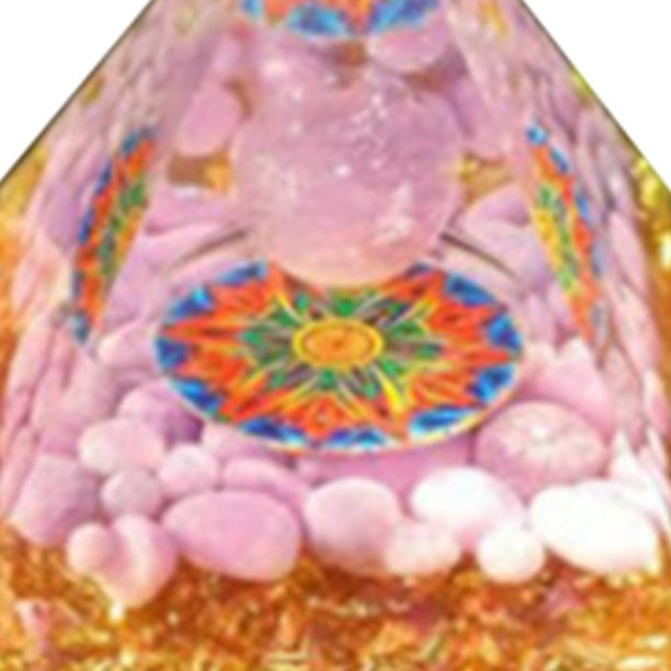 Pirámide De Cristal Decorativa Estatuilla de decoración de arte de oficina en casa de curación de meditación de pirámide de cristal (C) Likrtyny Libre de BPA