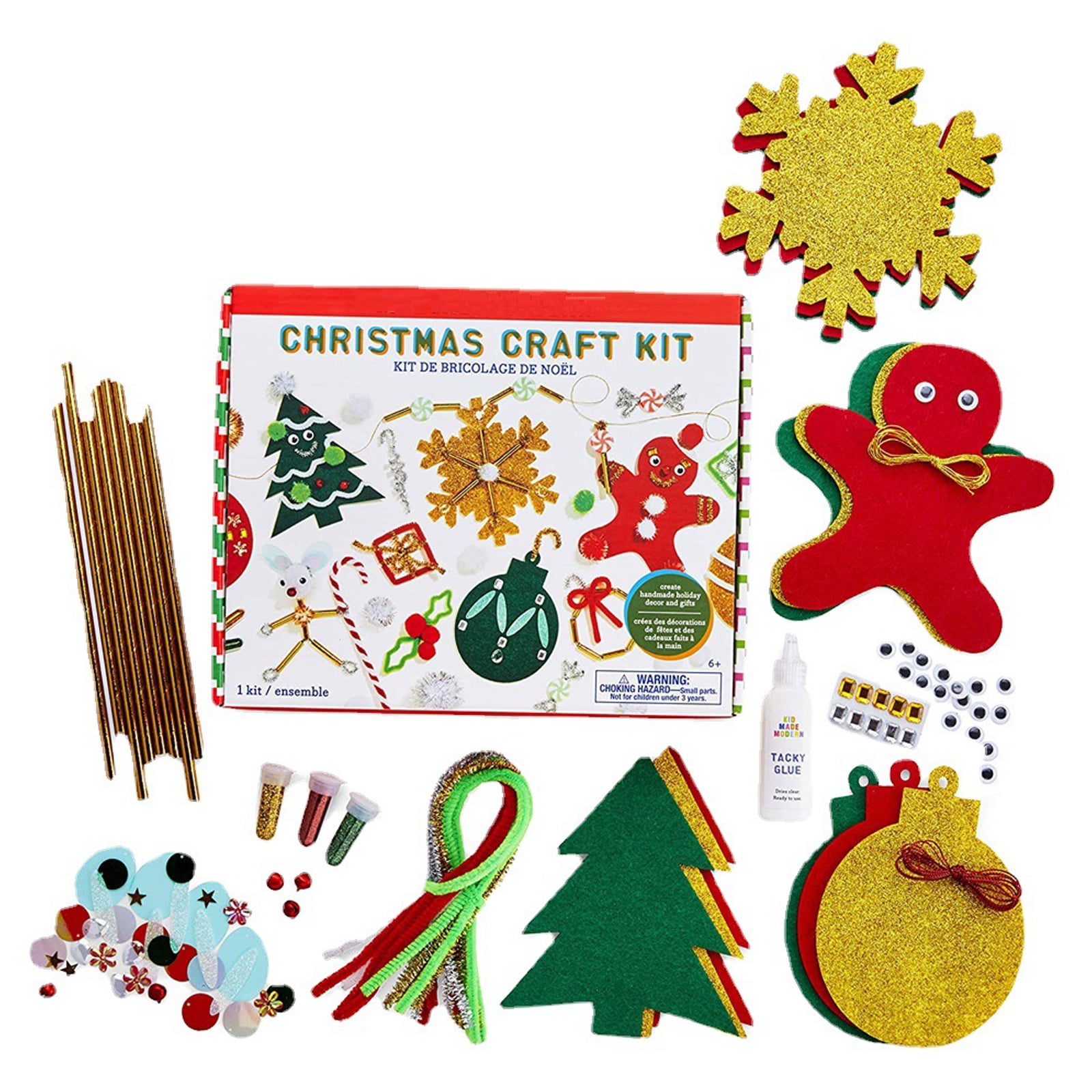  Christmas Crafts for Girls Ages 8-12, 24 Pack Fabric