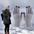 thumbnail image 4 of Guantes de invierno para hombres y mujeres, guantes cálidos para táctil con de térmico para hombres y mujeres gris Colco Guantes de invierno, 4 of 8
