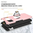 thumbnail image 4 of for Google Pixel 8 Pro Case, 360° Rotatable Ring Holder Kickstand Dual Layer Military-Grade Drop Tested Protection Support Car Holder Mount Magnetic Absorbing Bumper Phone Case, Rosegold, 4 of 7