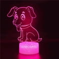 thumbnail image 2 of YSTIAN 3D Dog Night Light Table Desk Optical Illusion Lamps 7 Color Changing Lights LED Table Lamp Xmas Home Love Birthday Children Kids Decor Toy Gift, 2 of 3