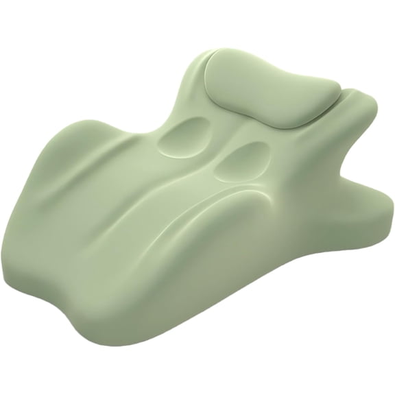 Poalid Ergonomic Memory Foam Wedge Pillow, 27° Tilt for Neck and Back Support, Multi-Position Bed Pillow for Sleeping, Reading, and Post-Surgery, Green