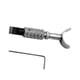 thumbnail image 1 of Kenally Herramientas de cuero ajustables plateadas, herramienta rotativa para tallar cuero, herramienta rotativa manual DIY Artesanía, 1 of 6