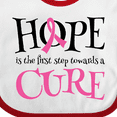 thumbnail image 4 of Inktastic Breast Cancer Hope Quote Girls Baby Bib, 4 of 4