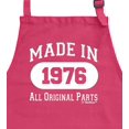 thumbnail image 2 of ThisWear 50th Birthday Made In 1976 All Original Parts Two Pocket Apron Heliconia WAPN-0309, 2 of 7