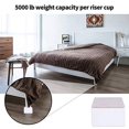 thumbnail image 5 of 【MATERIAL DE ACERO RESISTENTE】- Los elevadores de cama y muebles de 2 pulgadas están hechos de acero al carbono sólido de alta resistencia, y la parte inferior está hecha de un diseño de tel, 5 of 5