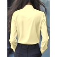 thumbnail image 2 of Blusa Elegante De Manga Larga Con Lazo Y Volantes En Amarillo, 2 of 30