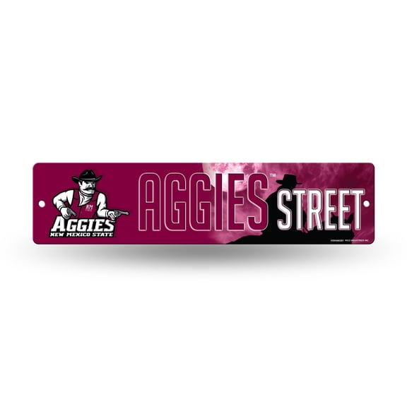 Rico Industries NCAA New Mexico State Aggies Plastic 4" x 16" Street Sign