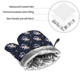 thumbnail image 6 of Honeii Astronaut Surfing Pattern Oven Mitts and Pot Holders, Silicone Oven Gloves,500 F Heat Resistant Oven Mitts Sets, 4PCS, 6 of 6