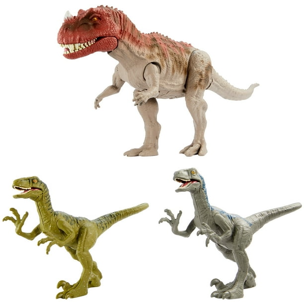 Mattel Jurassic World Battle Damage Action Figure Set 3 Pieces Walmart Com Walmart Com