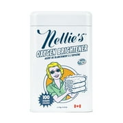 Nellie's Oxygen Brightener - 100 Scoops - Planet Friendly Stain Remover - Safe Alternative to Bleach - Septic-Safe Formula - Compact Powder Form